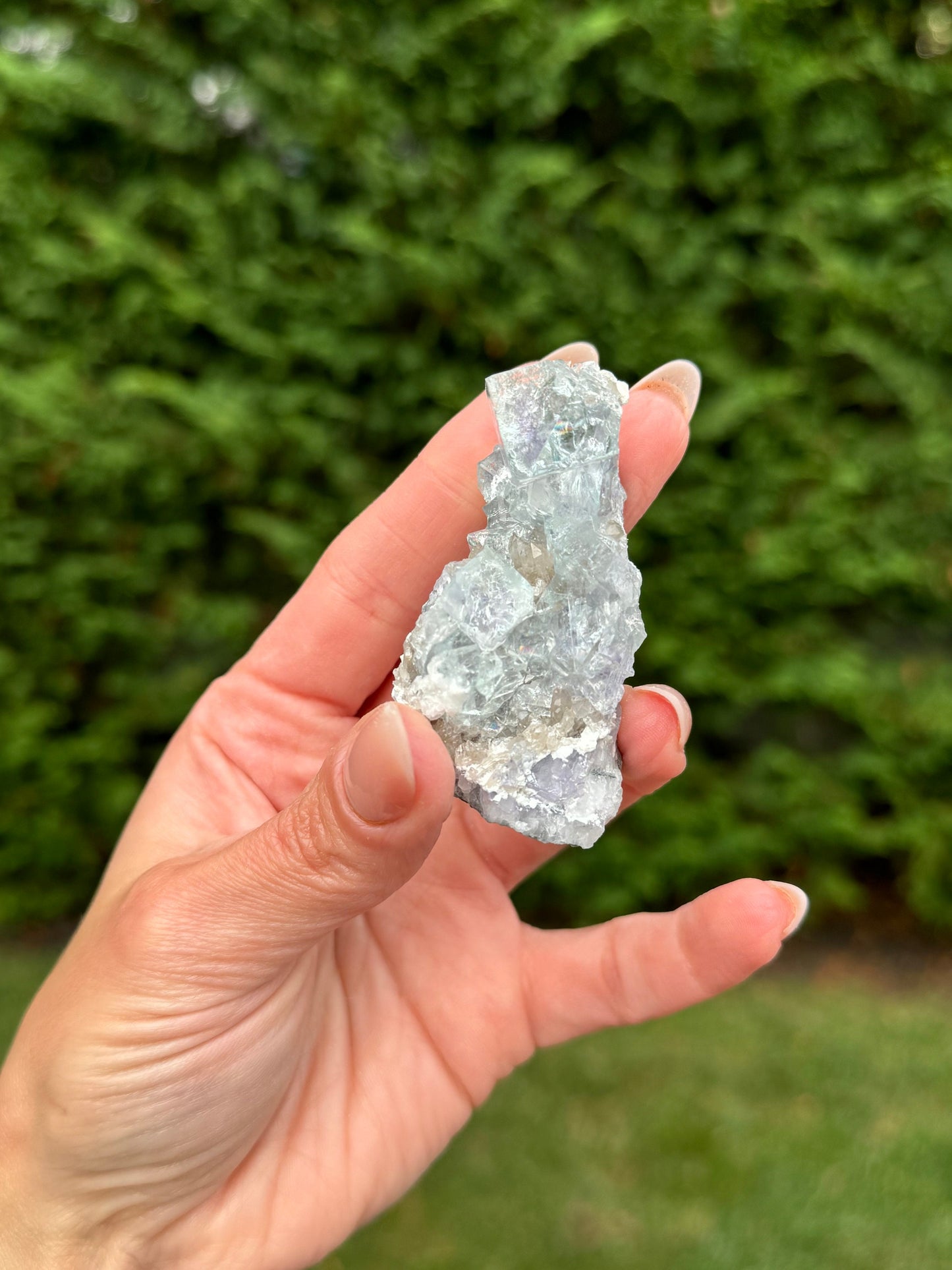 Blue & Purple Fluorite Cubic Specimen (Zhejiang, Hangzhou, China)