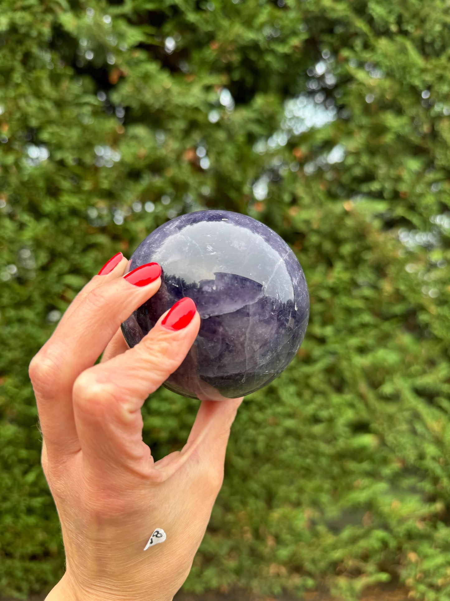 Dark Purple Fluorite Sphere (82MM)