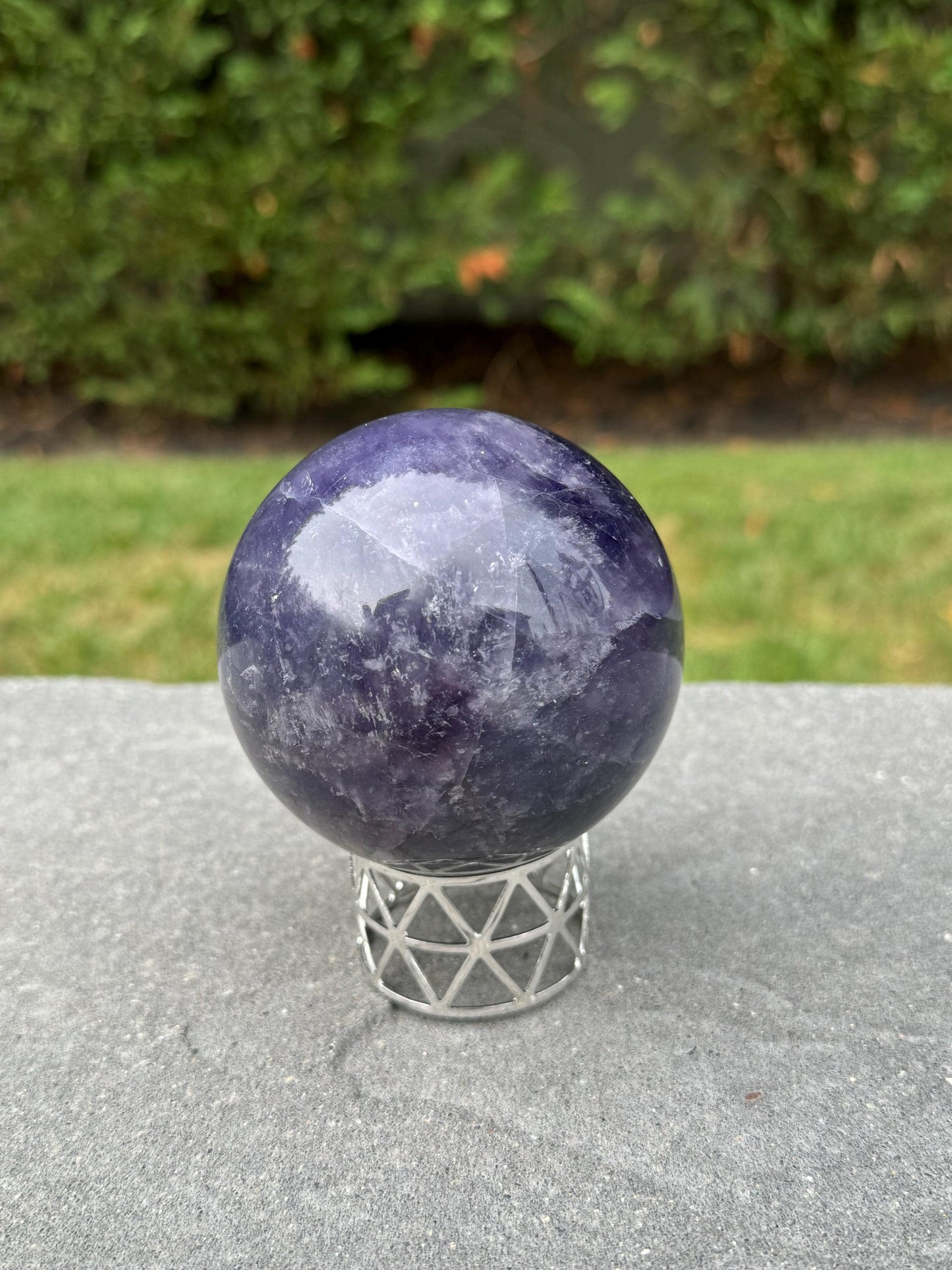 Dark Purple Fluorite Sphere (82MM)