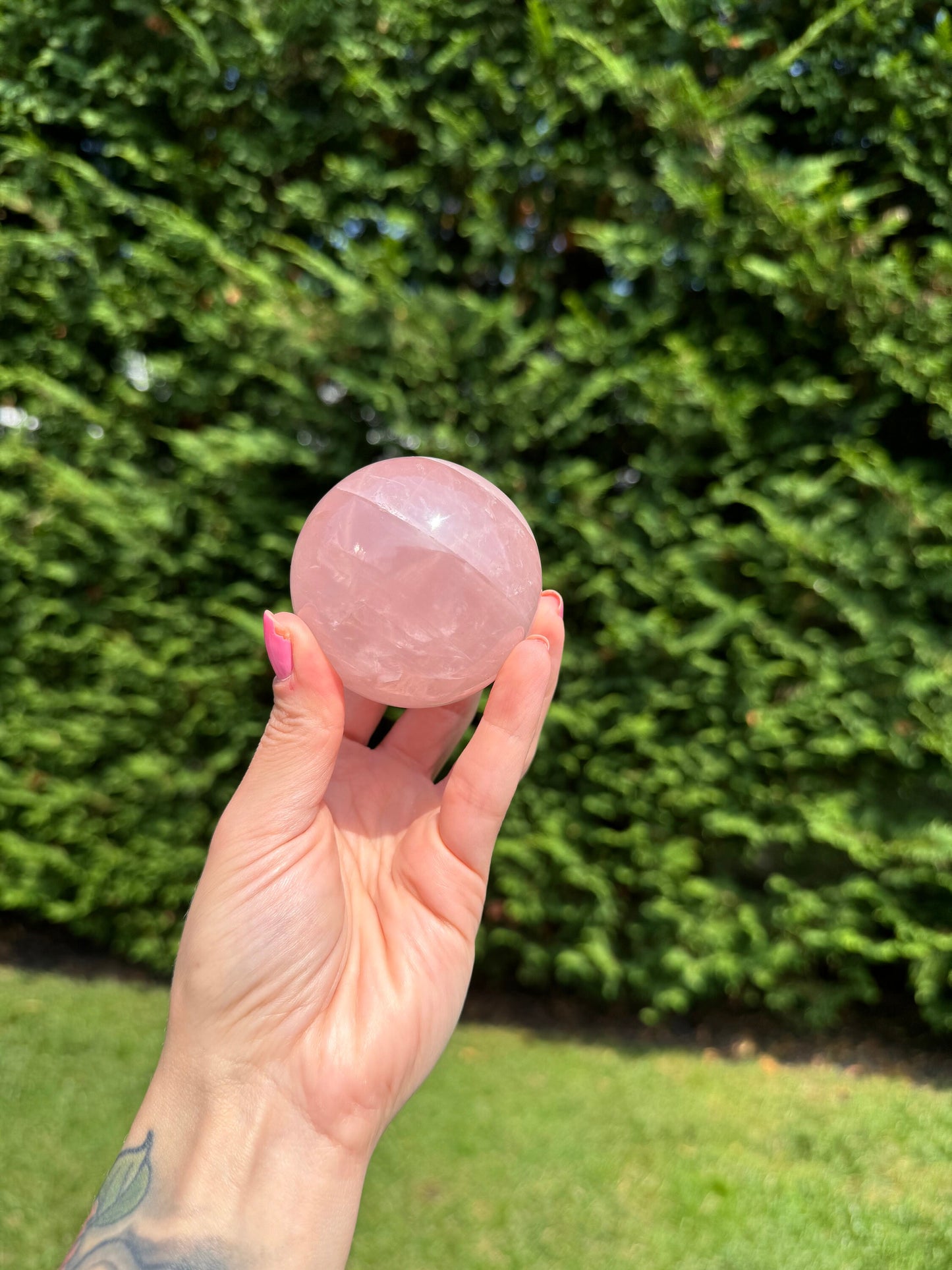 Star Rose Quartz Sphere (60MM)