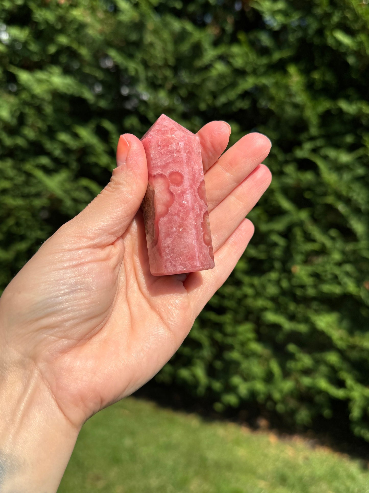 High Quality Rhodochrosite Tower