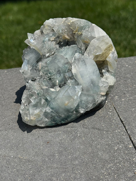 High Quality Diamond Apophyllite & Blue Chalcedony Specimen