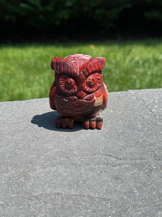 Mookaite Owl Carving