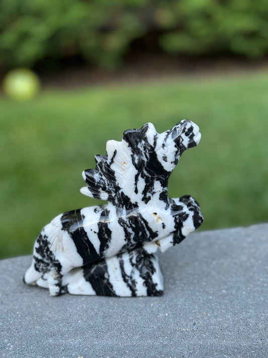 Zebra Jasper Zebra (Horse) Carving
