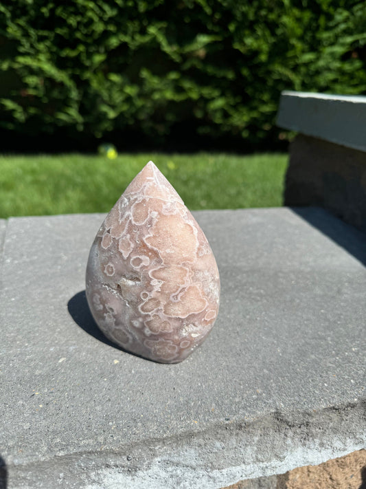 Druzy Pink Amethyst Teardrop