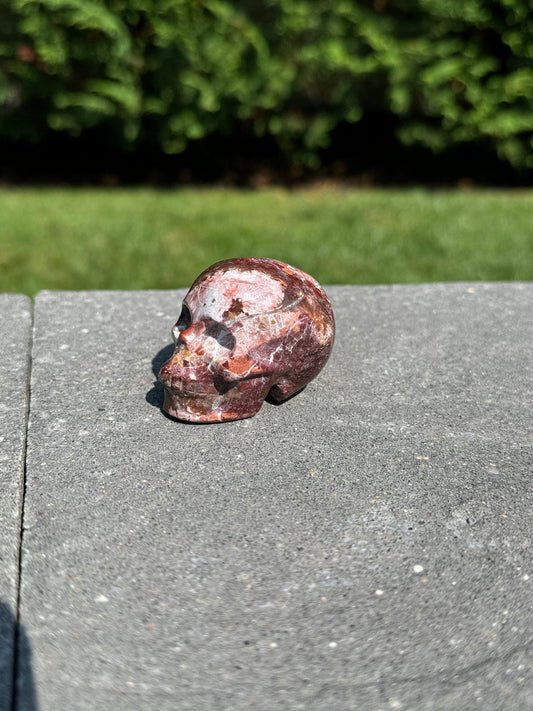 Druzy Mexican Crazy Lace Agate Skull