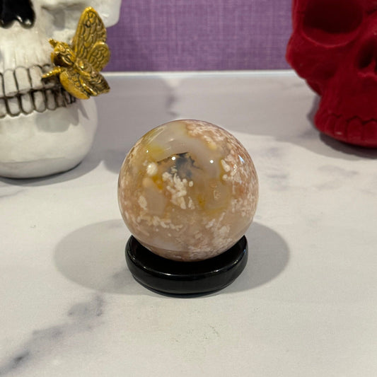 Flower Agate Sphere (59MM)