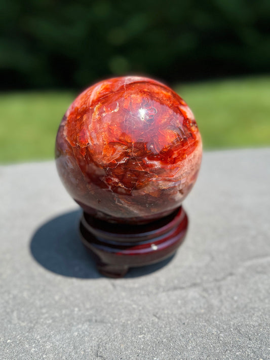 XL Fire Quartz Sphere (101MM)