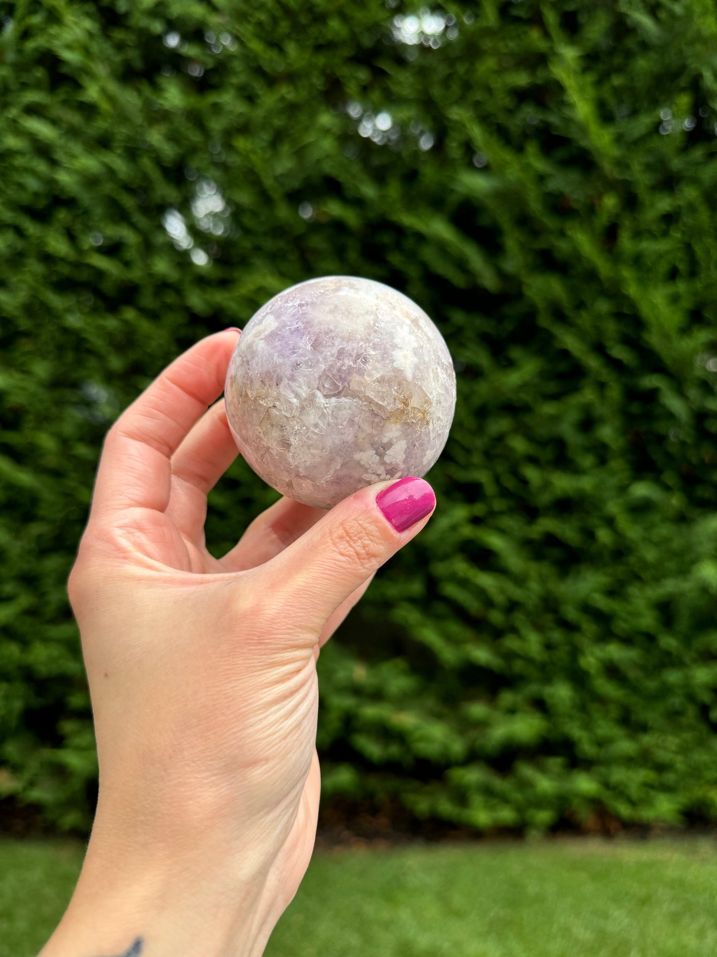 Madagascar Unicorn Stone & Aquamarine Sphere (83MM)