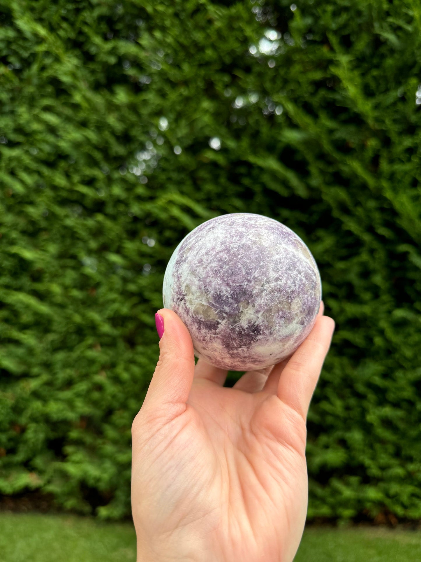 Madagascar Unicorn Stone & Aquamarine Sphere (83MM)