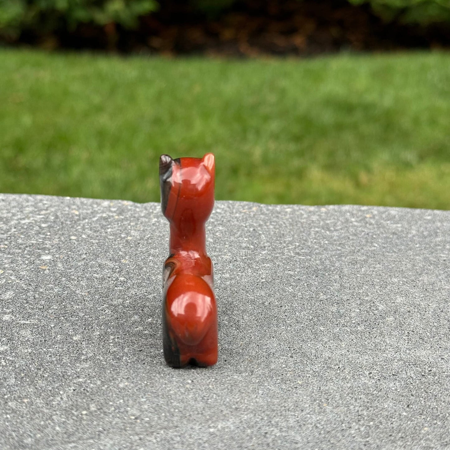 Druzy Carnelian Llama Carving