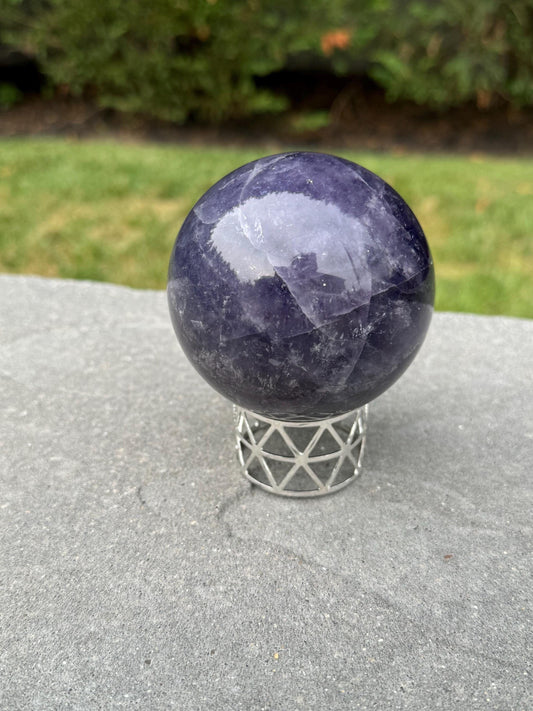 Dark Purple Fluorite Sphere (82MM)