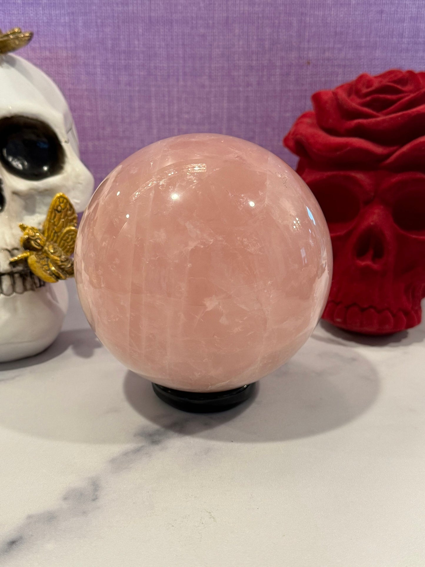 XL Rose Quartz Sphere (113MM)
