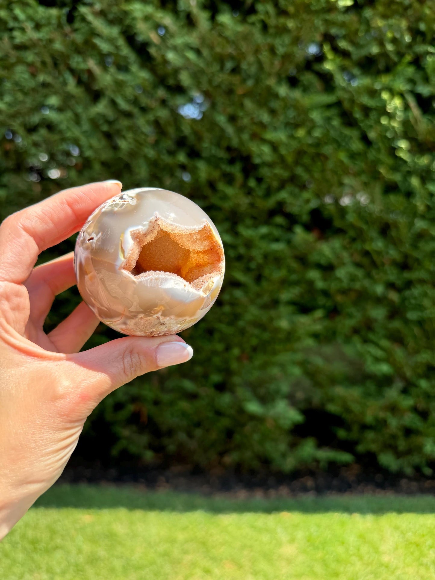 Druzy Orca Agate Sphere (66MM)