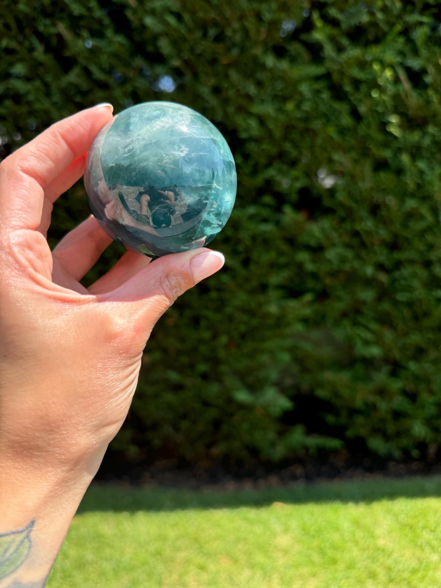 Blue Fluorite Sphere (63MM)