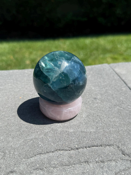 Blue Fluorite Sphere (63MM)