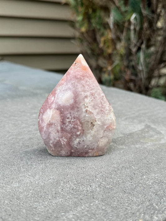Druzy Pink Amethyst Flame