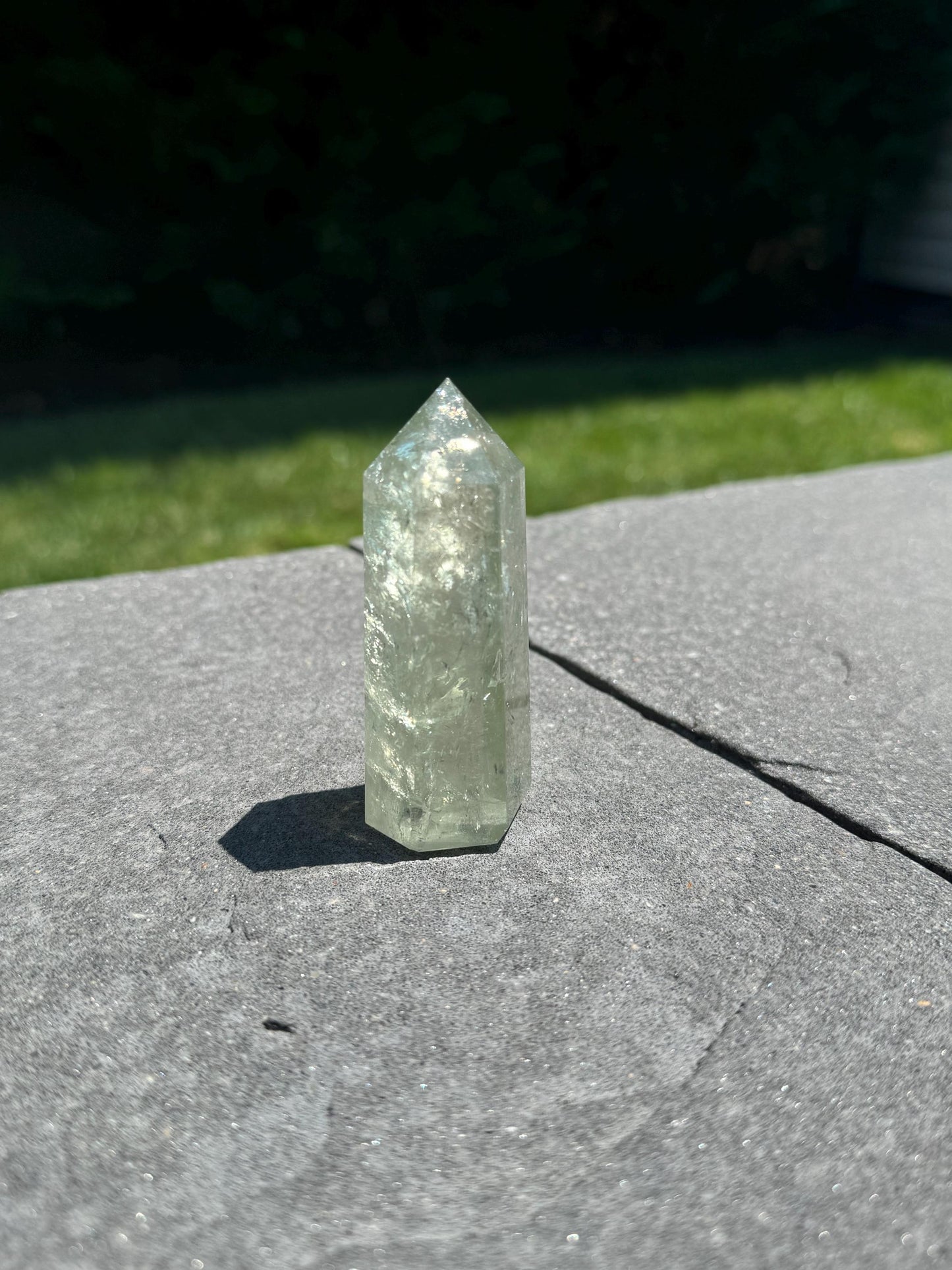 Prasiolite (Green Amethyst) Tower (3")