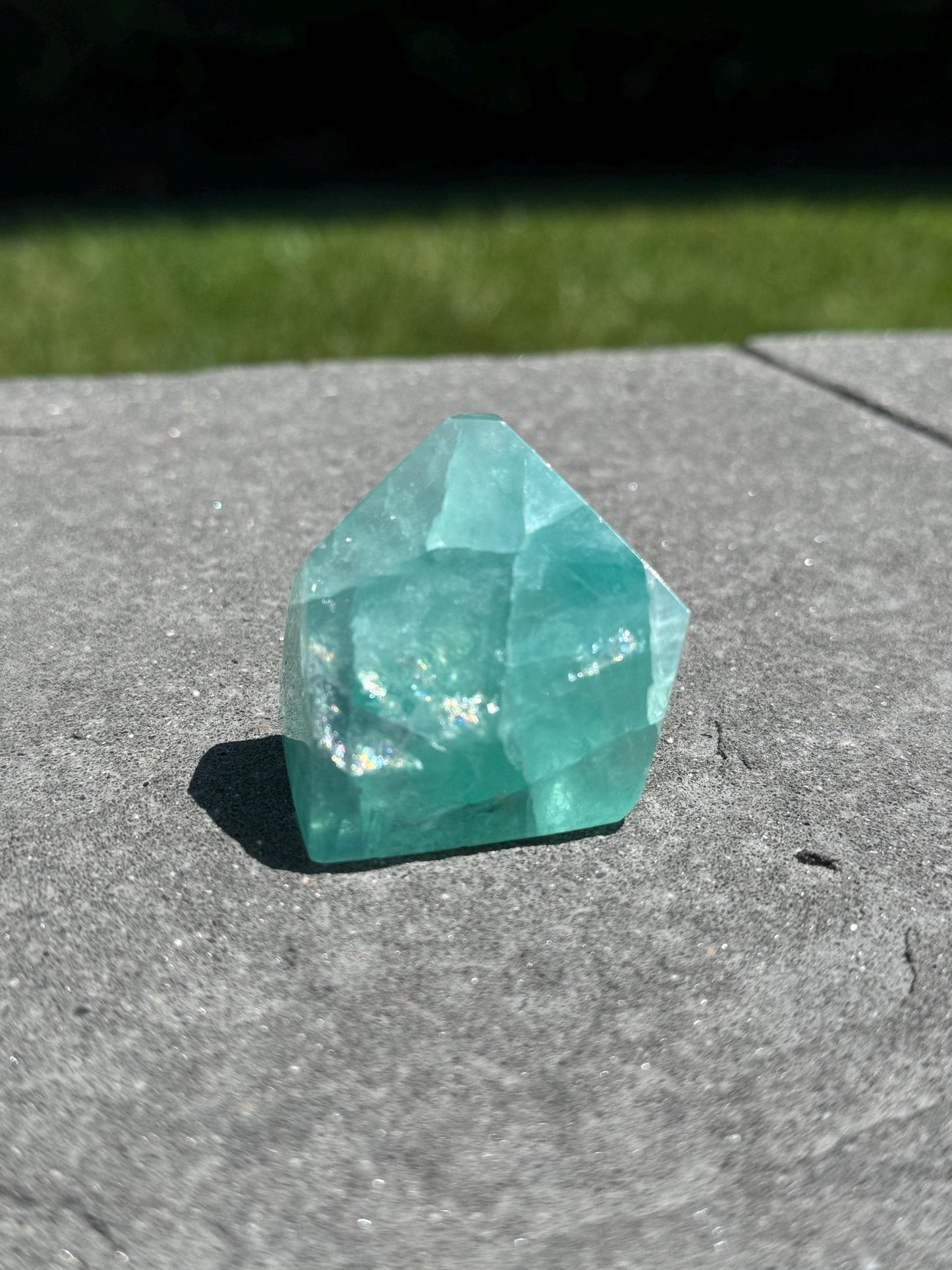 Baja Blast Green Fluorite Gusher Freeform