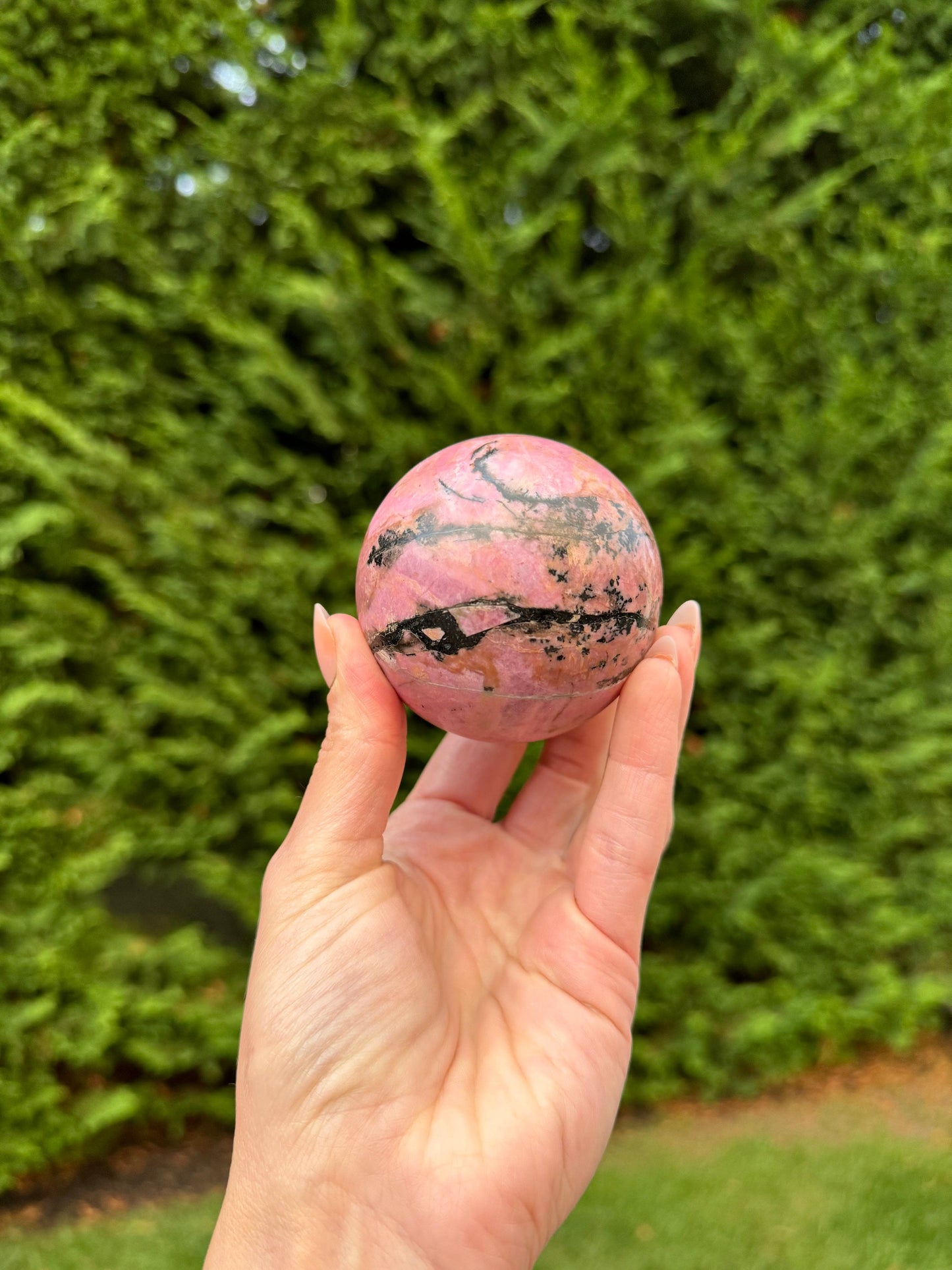 High Quality Rhodonite Sphere (65MM)