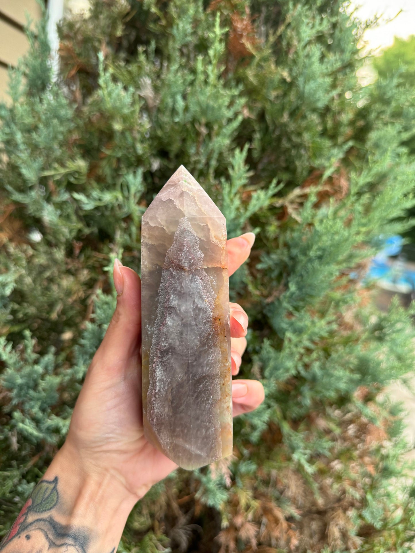 Garden Included Fluorite Tower