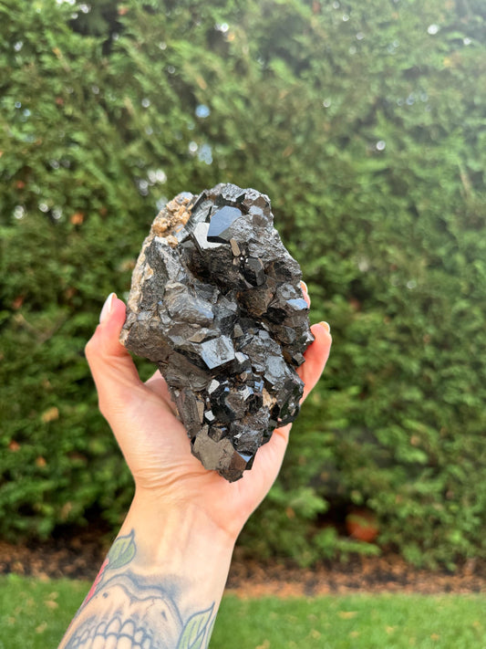 XL Raw High-Quality Black Tourmaline & Quartz Specimen (2.21lbs)