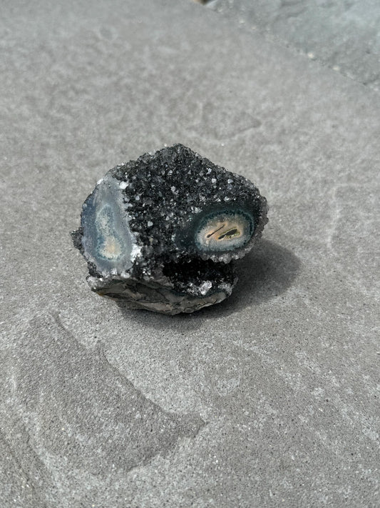 Black Amethyst Stalactite Eye Cluster