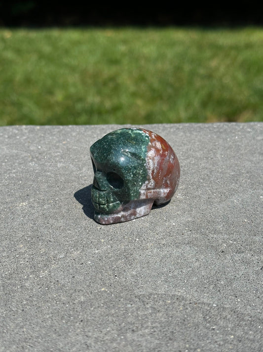 Ocean Jasper Skull