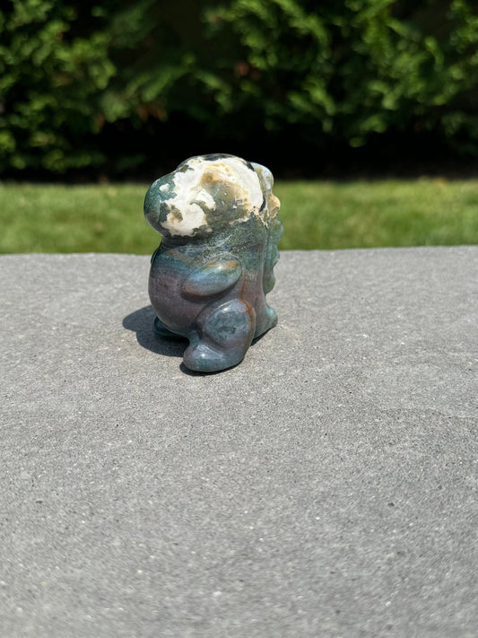 Ocean Jasper Dinosaur Carving