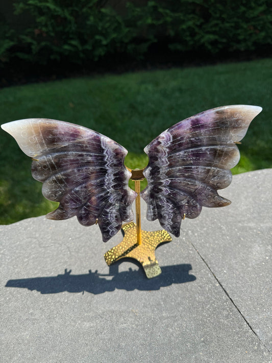 Chevron Amethyst Butterfly Wings