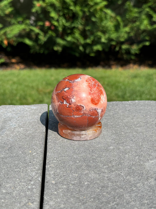 Druzy Pink Agate Sphere (61MM)