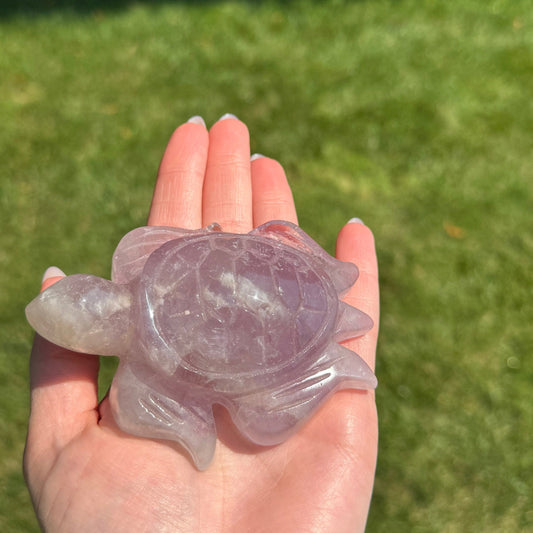 Purple Amethyst Turtle Carving