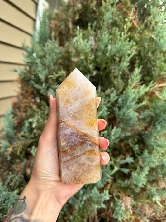 Garden Included Fluorite Tower