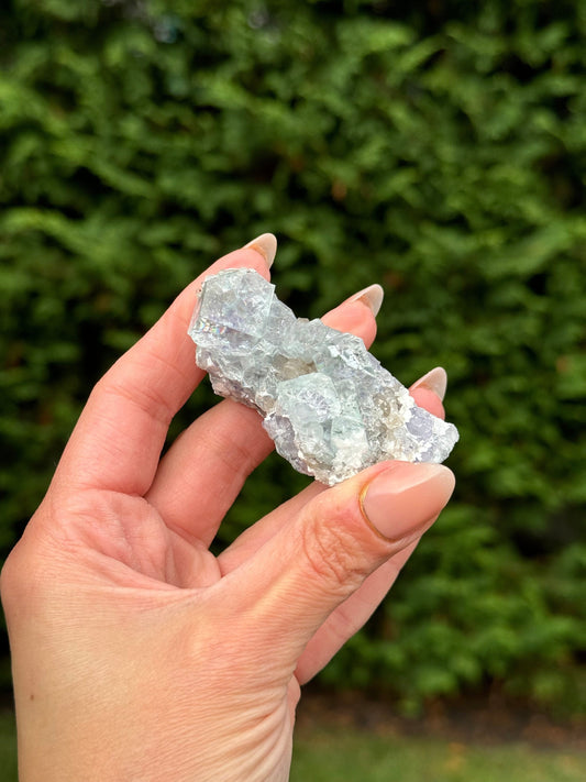 Blue & Purple Fluorite Cubic Specimen (Zhejiang, Hangzhou, China)