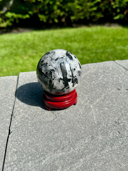 Tourmalated Quartz Sphere (60MM)