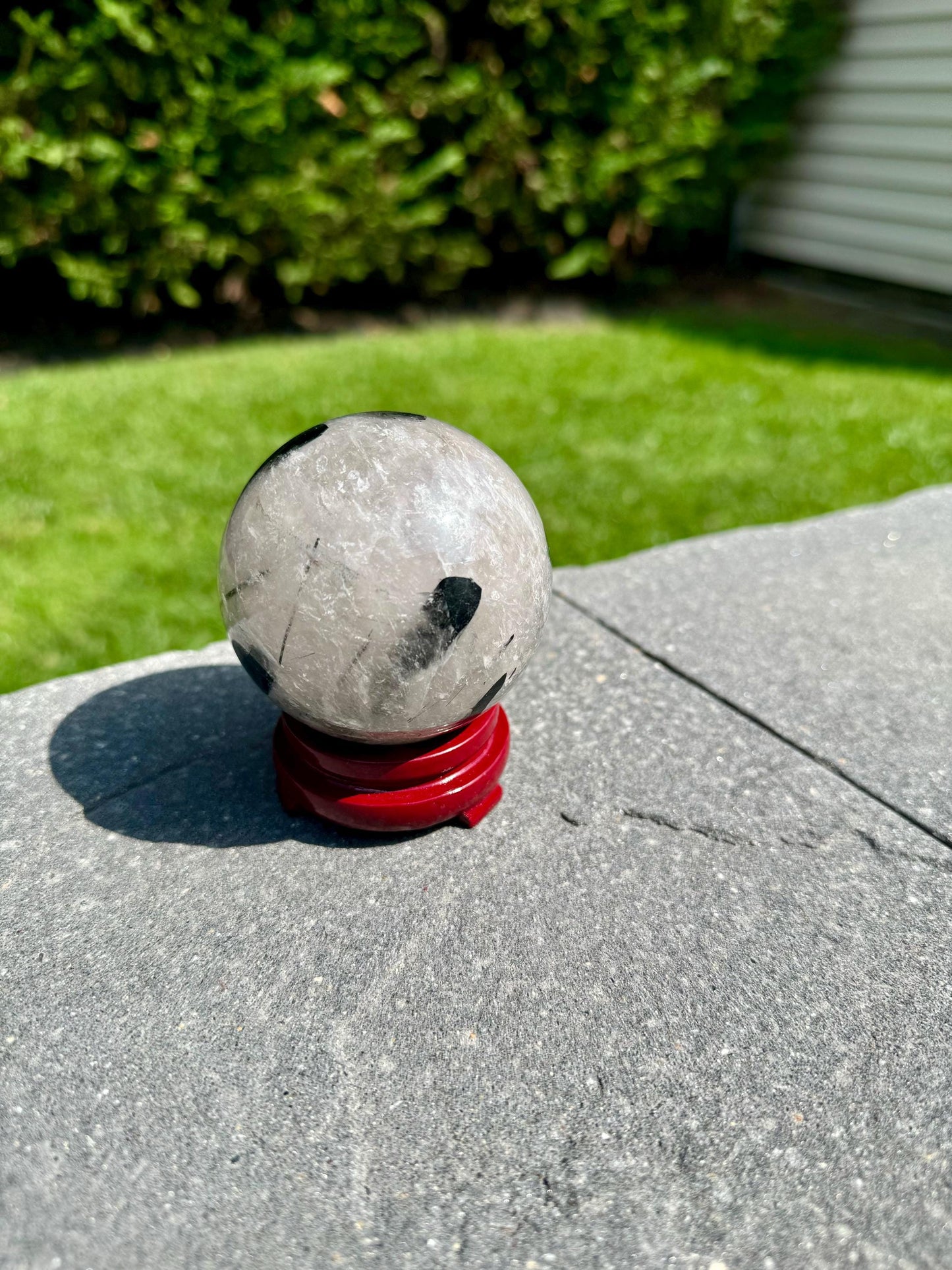 Tourmalated Quartz Sphere (63MM)