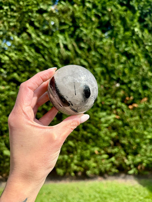 Tourmalated Quartz Sphere (63MM)