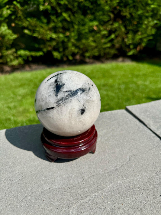 Tourmalated Quartz Sphere (84MM)
