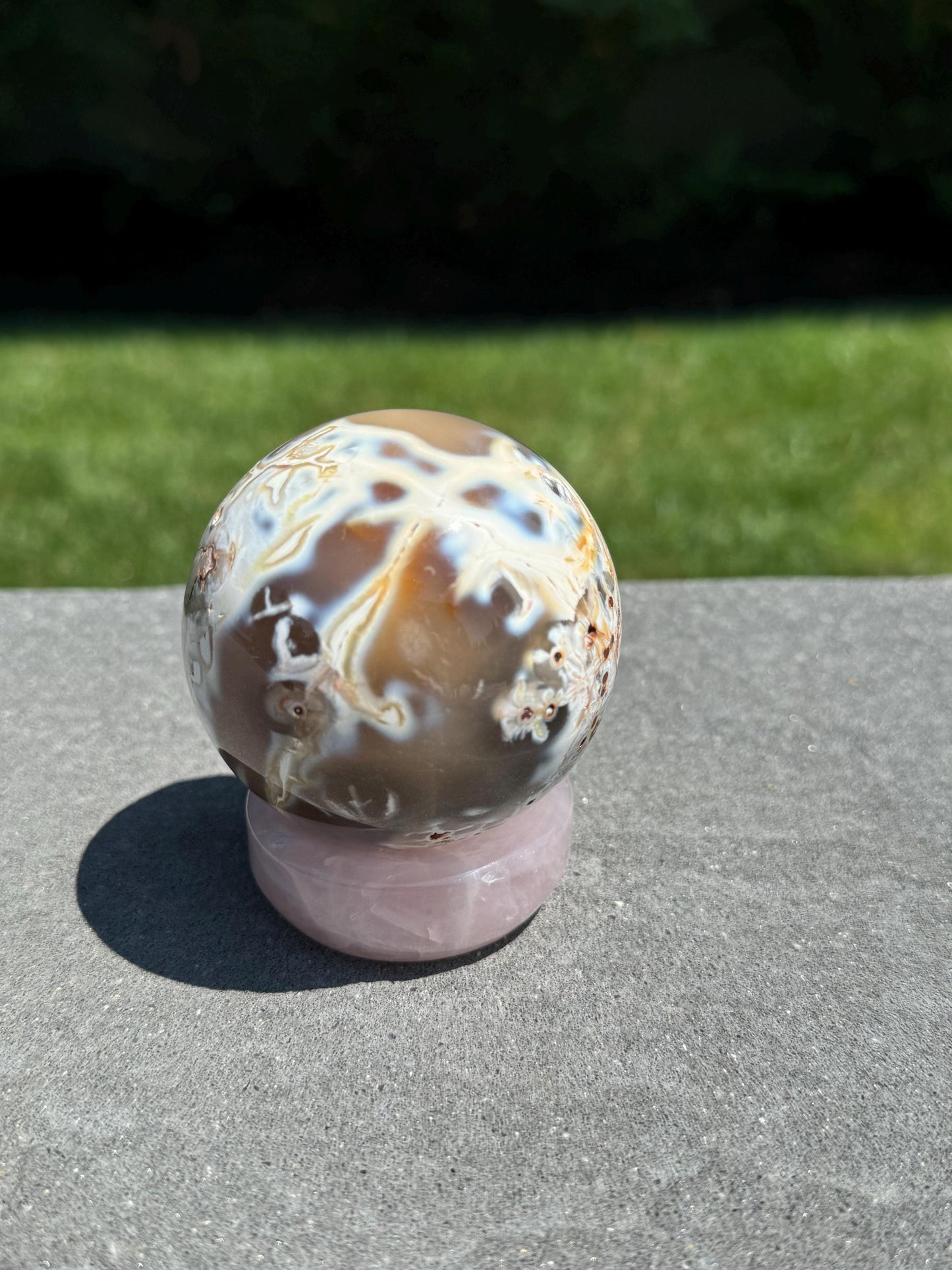 Druzy Orca Agate Sphere (66MM)