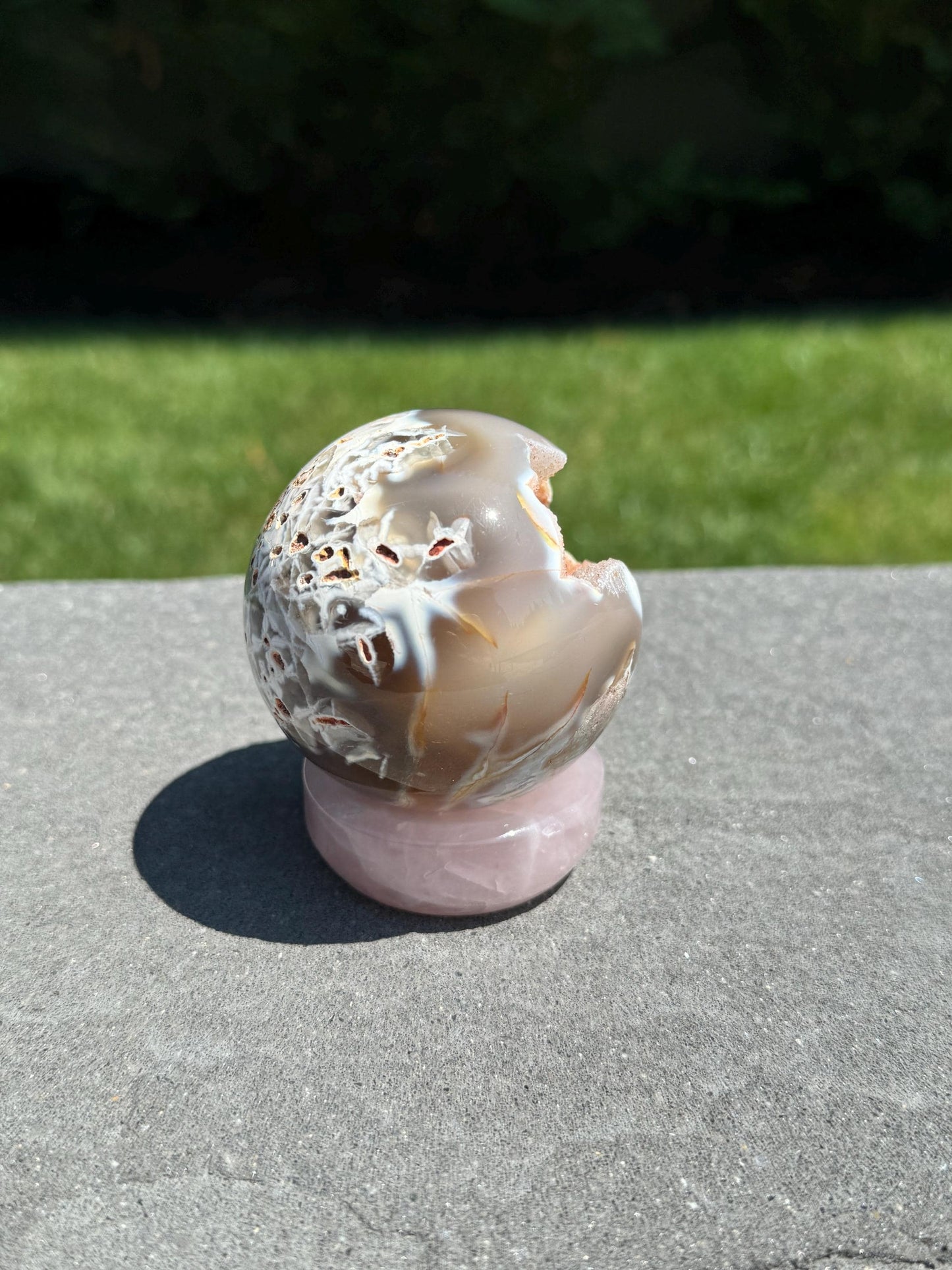 Druzy Orca Agate Sphere (66MM)