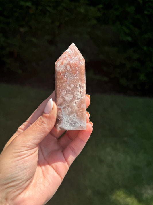 Druzy Pink Amethyst Tower (3.4")