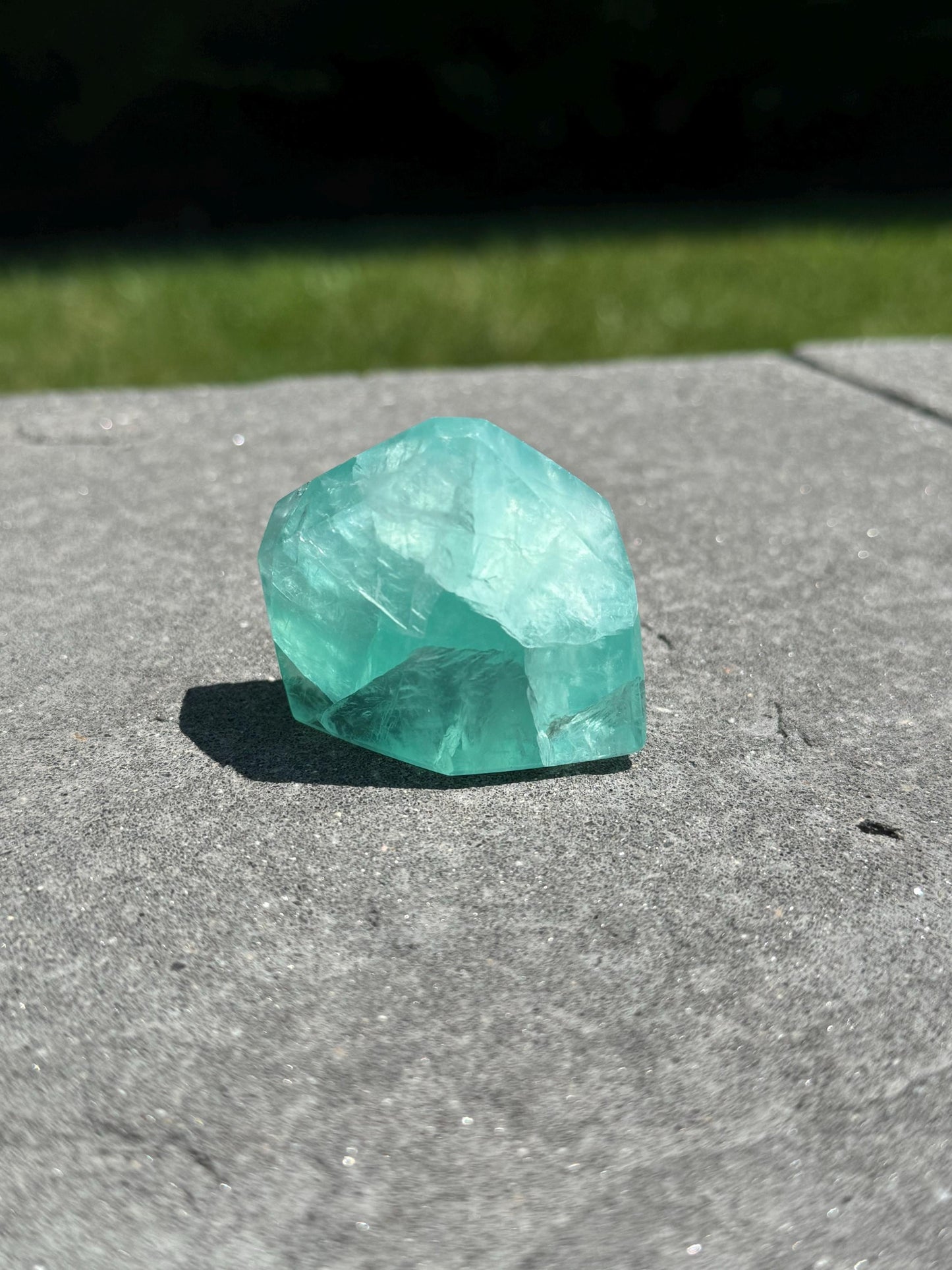 Baja Blast Green Fluorite Gusher Freeform