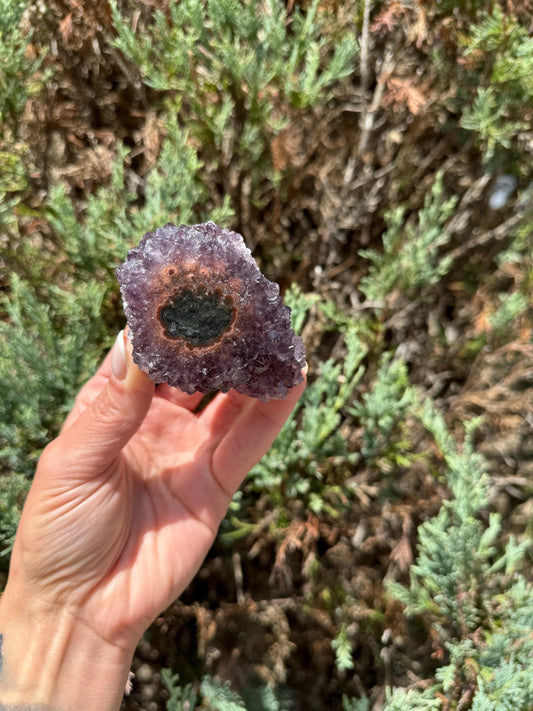 Purple Amethyst Stalactite Eye Cluster