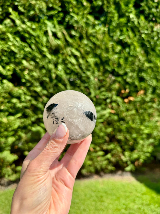 Tourmalated Quartz Sphere (63MM)